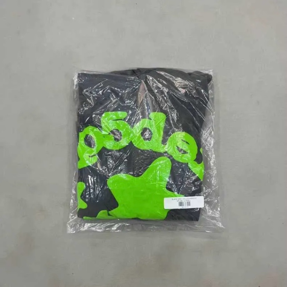 Black and Green Bomber Jacket with Neon Accents
